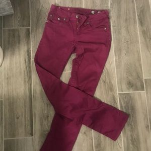 Purple miss me jeans